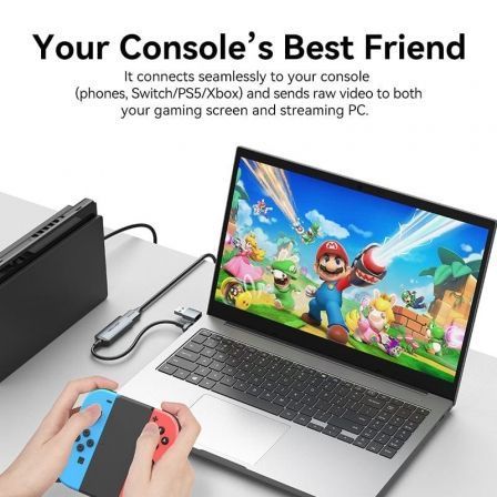 Vention Conversor HDMI Hembra a USB/USB Tipo-C Macho 4K 60Hz Negro